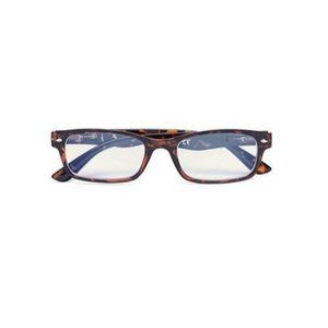 Rectangle Blue Light x0.5 Reading Nerd Glasses Readers Brown 86715 C6